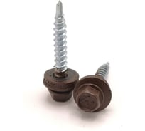 Саморез кровельный Крепстор 4,8х35 RAL 8017 муар сверло №1 Daxmer, 50 шт. 4665317058784