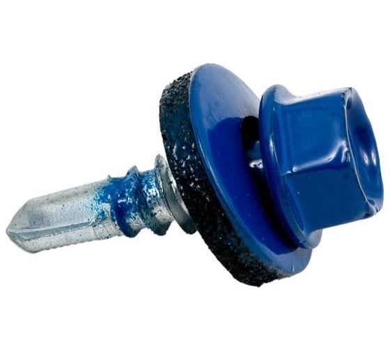 Саморез Крепстор 4,8х51 RAL 5005-насыщенный синий, 50 шт. 4665317059521