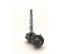 Саморез кровельный Крепстор 4,8х35 RAL 7024 муар сверло №1 Daxmer, 50 шт. 4665317058739