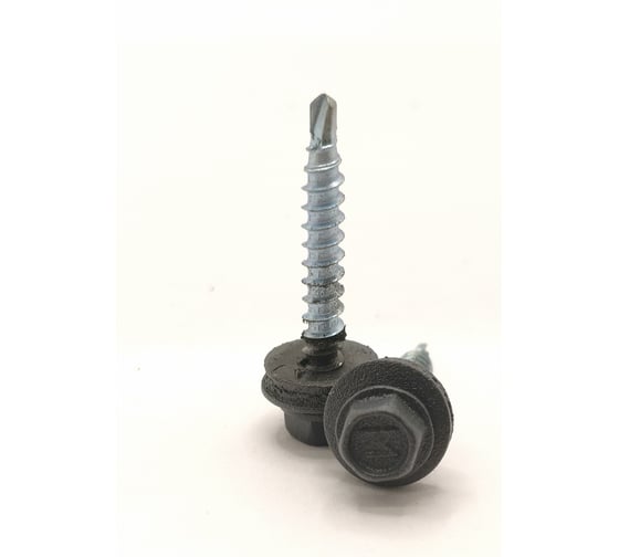 Саморез кровельный Крепстор 4,8х35 RAL 7024 муар сверло №1 Daxmer, 50 шт. 4665317058739