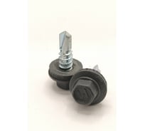 Саморез кровельный Крепстор 5,5х19 RAL 7024 муар сверло №3 Daxmer, 50 шт. 4665317058760