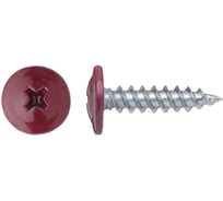 Саморез с прессшайбой Крепстор 4,2х25 острый RAL 3005 (винно-красный), 250 шт. 4665317060480