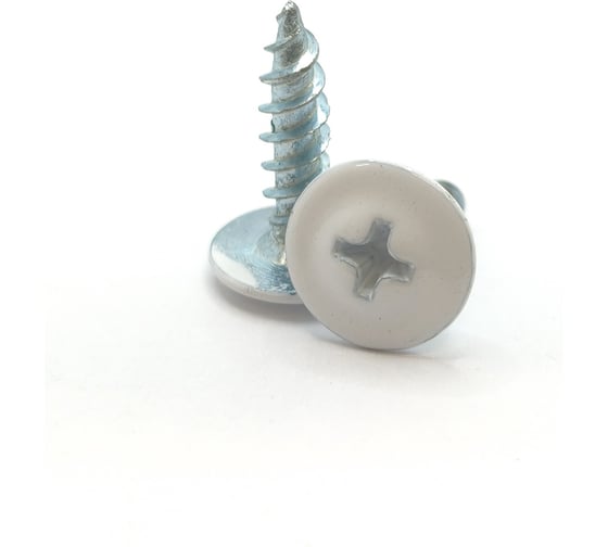 Саморез с прессшайбой Крепстор 4,2х16 острый RAL 9003 (ярко-белый), 300 шт. 4665317060893