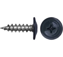 Саморез с прессшайбой Крепстор 4,2х25 острый RAL 7024 (серый графит), 250 шт. 4665317060763