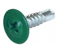 Саморез с прессшайбой Крепстор 4,2х41 сверло RAL 6005 (темно-зеленый), 100 шт. 4665317061289
