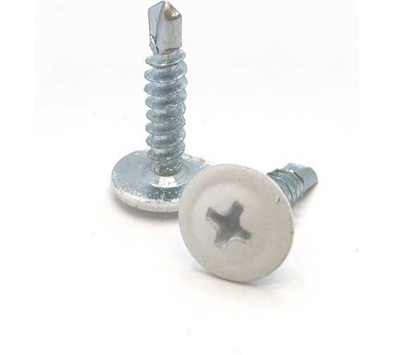 Саморез с прессшайбой Крепстор 4,2х16 сверло RAL 9003 (ярко-белый), 250 шт. 4665317061500