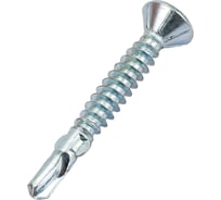 Крепстор 4,2х32 Флюгельный шуруп Крепстор потай цинк дерево к металлу с нарез. ушками на наконечнике TX20, 50 шт. 4665317061906