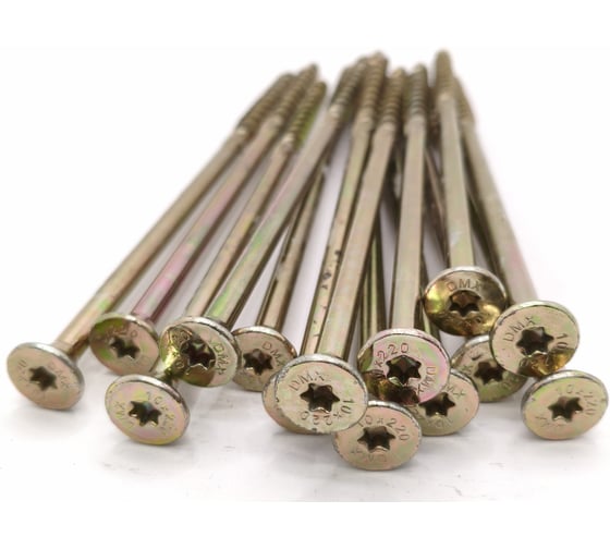 Шуруп конструкционный Крепстор 10х220 самонарезающий для дерева потай, 2 шт. 4665317062347