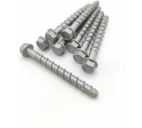 Шуруп для бетона Крепстор 10,5х90 PBW 10090 шестигранная головка с прессшайбой цинк, 3 шт. 4665317063467