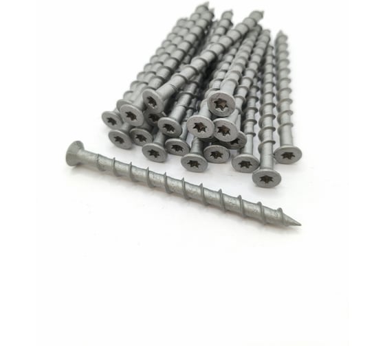 Шуруп для пенобетона Крепстор 8х100 GS 08100 потайная голова TORX цинк, 5 шт. 4665317064631