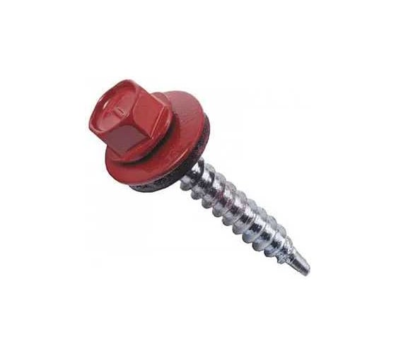 Саморез кровельный ARNO INDUSTRIES 4,8х38 1кг. для крепления кровельных материалов цвет RAL3005 винно красный AB5304803835H98