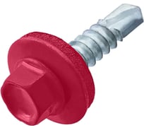 Саморез кровельный ARNO INDUSTRIES 4,8х38 1кг. для крепления кровельных материалов RAL3003 рубиново-красный цветное покрытие AB5304803833198