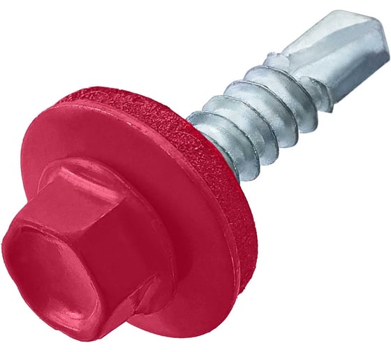 Саморез кровельный ARNO INDUSTRIES 4,8х38 1кг. для крепления кровельных материалов RAL3003 рубиново-красный цветное покрытие AB5304803833198