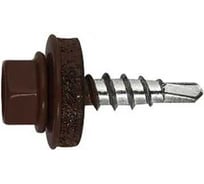 Саморез кровельный ARNO INDUSTRIES 5,5х25 1кг. для крепления кровельных материалов RAL 8017 шоколадно-коричневый цветное покрытие AB530550258FT07