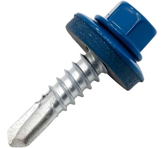 Саморез кровельный ARNO INDUSTRIES 8х19 мм 140 шт. для крепления профнастила и металлочерепицы 4, RAL5005 сигнально-синий AB5304801955R98