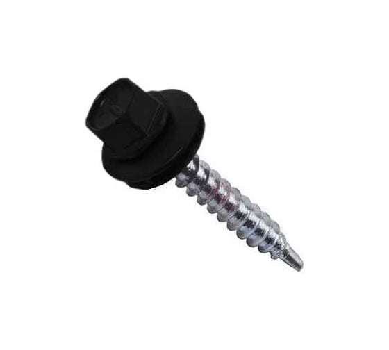 Саморез кровельный ARNO INDUSTRIES 4,8х70 1кг. для крепления кровельных материалов цвет RAL 9005 глубокий черный AB5304807095598