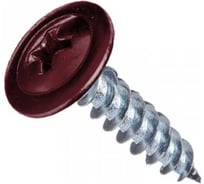 Саморез ARNO INDUSTRIES 4,2х25 1кг. с прессшайбой острый для крепления листового металла и тонколистовых материалов RAL3005 красный AB3704202535398