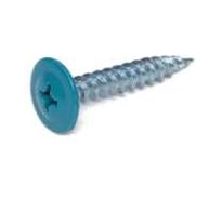 Саморез ARNO INDUSTRIES 4,2х25 мм 1кг. с прессшайбой острый для крепления листового металла и профиля цвет RAL5021 морская волна AB370420255K398