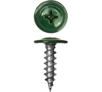 Саморез ARNO INDUSTRIES 4,2х32 мм 1кг. с прессшайбой острый для крепления листовых материалов RAL 6005 зеленый AB3704203265298
