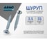 Шуруп ARNO INDUSTRIES 3,5х35 250 шт для дерева для крепления деревянных конструкций потайная головка желтое цинкование AB7103503568098 2