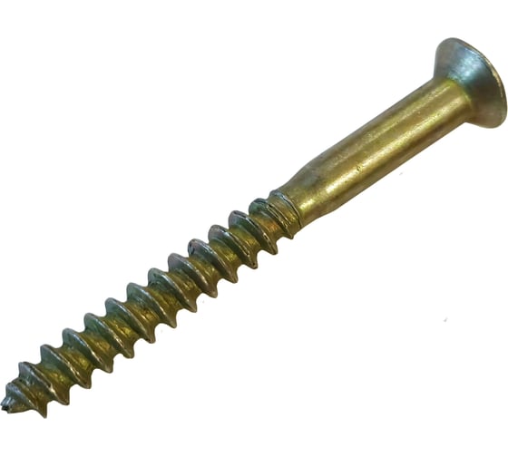 Шуруп ARNO INDUSTRIES 6х200 1кг. для дерева потайная головка для крепления деревянных конструкций желтое цинкование AB7106020064G98