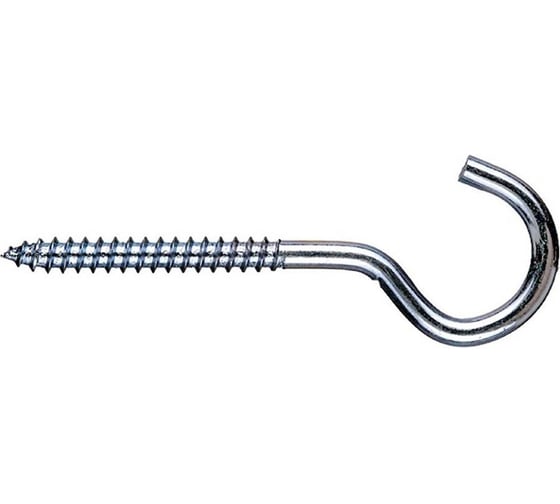 Шуруп крючок С-образный ARNO INDUSTRIES 5х70 10 шт. для подвешивания и крепления оцинкованное покрытие ABR305007030298