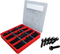 Винты 23 БОЛТА М6 черные к.п.12.9 DIN912 в органайзере НАБОР 4 20000086