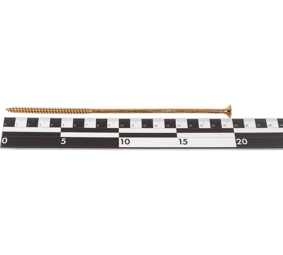 Шуруп для дерева Bohrer 6x200, универ., желтый, 30 шт. SYZ-6х200-30