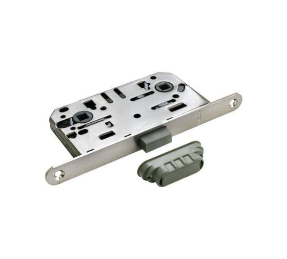 Защелка (замок) MORELLI для раздвижной системы TWICE M1885 SN с ответной планкой, магнитная, цвет -матовый никель 9010355