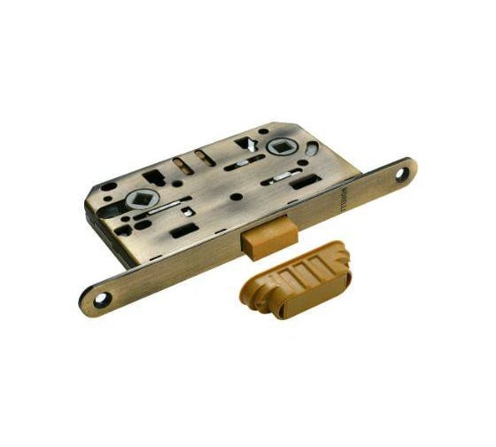 Защелка (замок) MORELLI для раздвижной системы TWICE M1885 AB с ответной планкой, магнитная, цвет- бронза 9010353