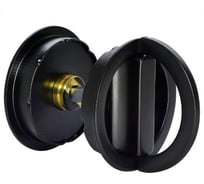 Комплект итальянских заверток MORELLI TWICE WC NERO-ST для системы TWICE, цвет - черный soft-touch 9019791