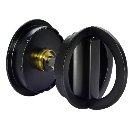 Комплект итальянских заверток MORELLI TWICE WC NERO-ST для системы TWICE, цвет - черный soft-touch 9019791