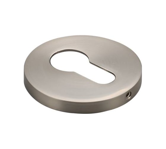 Накладка на цилиндр RUCETTI RAP KH SLIM-R MSN,на круглой розетке 6 мм, цвет - матовый сатинированный никель 9020350