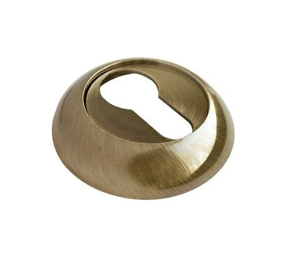Накладка на цилиндр RUCETTI RAP KH SLIM-R AB, на круглой розетке 6 мм, цвет - античная бронза 9020351