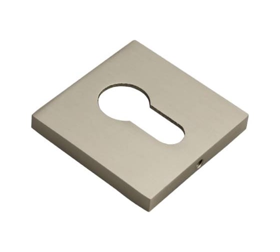 Накладка на цилиндр RUCETTI RAP KH SLIM-S MSN, на квадратной розетке 6 мм, цвет - матовый сатинированный никель 9020348
