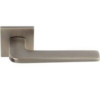 Ручка дверная RUCETTI RAP 35 SLIM-S AB, на квадратной розетке 6 мм, цвет - античная бронза 9020343