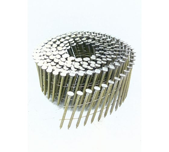 Гвоздь барабанный Пневмопарк 2,5*50 мм ершённый нержавеющая сталь (1,2 тыс.шт) МР-653234 1