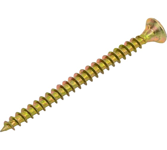 Шуруп для дерева Bohrer 3,5x45, универ., желтый, 600 шт. SYZ-3,5х45-600 1