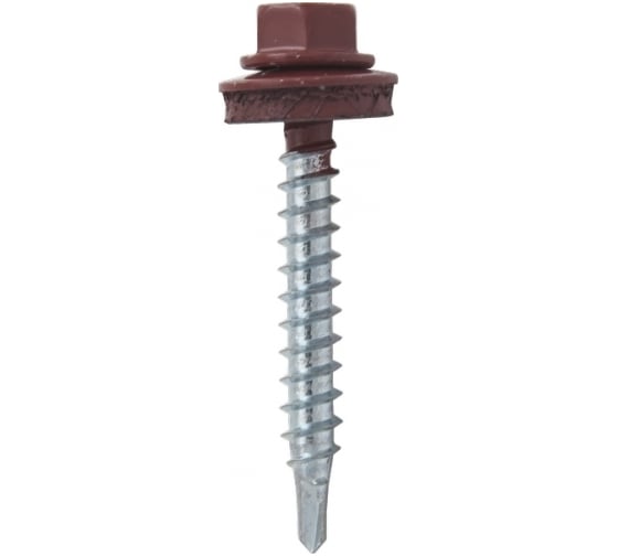 Кровельный саморез Bohrer 4,8x29, RAL 3011 коричнево-красный, 250 шт. SKRAL3011-4,8x29-250