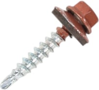 Кровельный саморез Bohrer 4,8x29, RAL 3009 красная окись, 250 шт. SKRAL3009-4,8x29-250