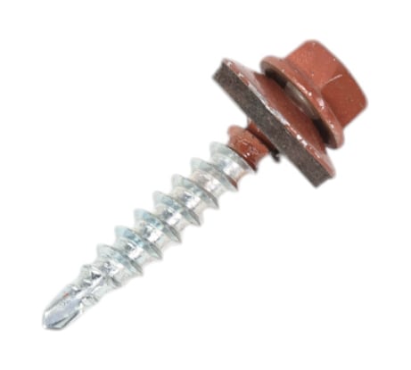 Кровельный саморез Bohrer 4,8x29, RAL 3009 красная окись, 250 шт. SKRAL3009-4,8x29-250