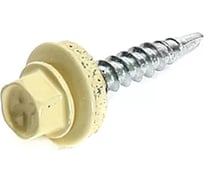 Кровельный саморез Bohrer ПРОМ 4,8x38/35, RAL 1014 слон. кость, 4300 шт. SKRAL-4,8x38(35) RAL1014