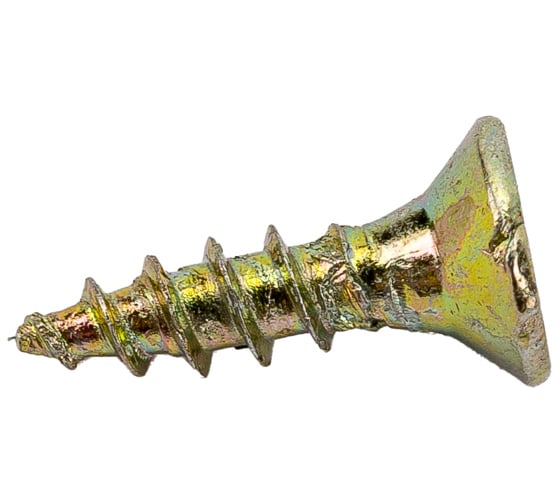 Шуруп для дерева Bohrer 2,5x10, универ., желтый, 1000 шт. SYZ-2,5х10-1000