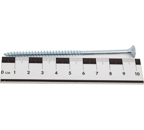 Шуруп для дерева Bohrer 5x100, универ., белый, 150 шт. SWZ-5х100-150