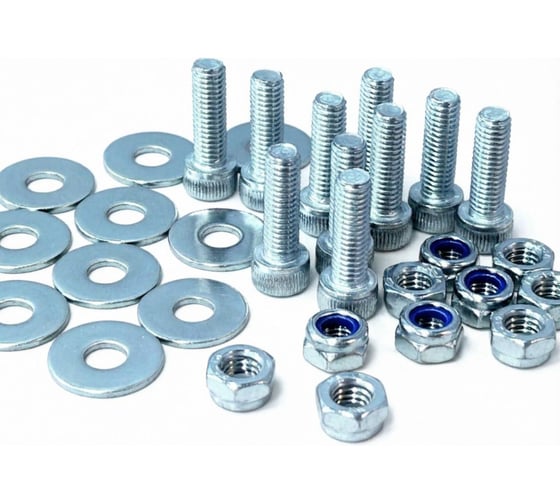 Винт нержавеющий 23 Болта 6х70 DIN912 со стоп гайкой и ув.шайбой,10 шт. 50074