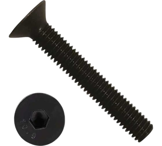 Винт потайной 23 Болта под шестигранник 10х120 DIN7991 к.п.10.9,20 шт УТ000130003ф20