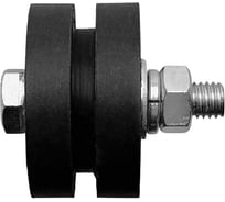 Ролик чёрный для откатных ворот 23 Болта под полосу d 40 капролон 2шт Ч2402ф2