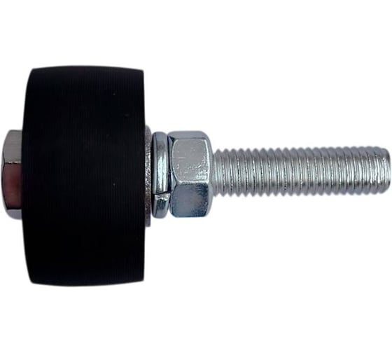 Ролик 23 Болта чёрный поддерживающий d 50 на болту М12 капролон 2 шт Ч1008ф2