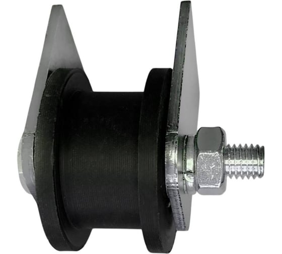 Ролик 23 Болта чёрный на пластинах d 70 под трубу 40х40 капролон 4шт Ч2716ф4