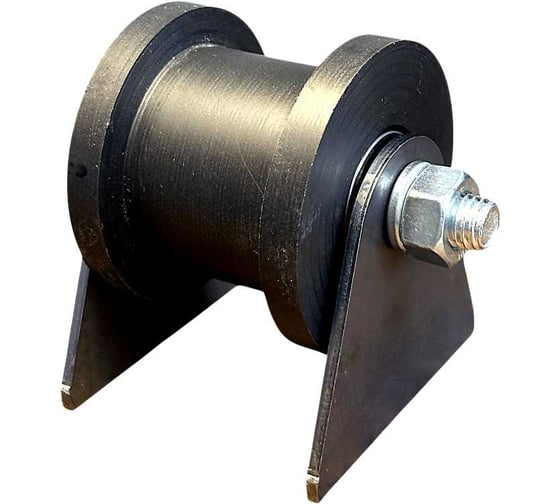 Ролик 23 Болта чёрный на пластинах d 70 под трубу 40х40 капролон 4шт Ч2716ф4